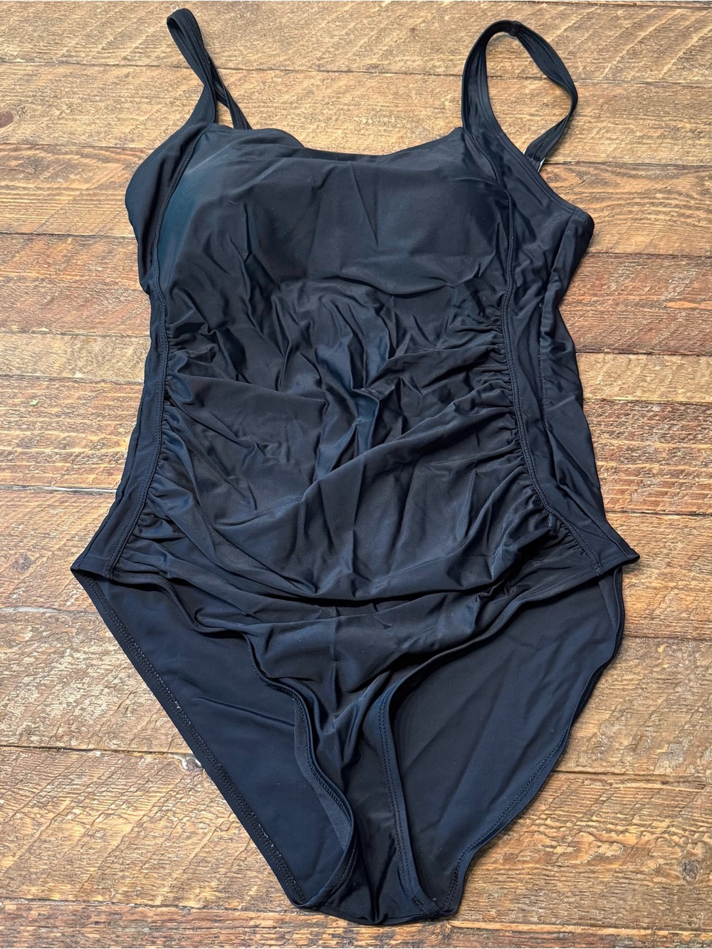 Classic Black One-Piece Women’s Swimsuit (Size 12)